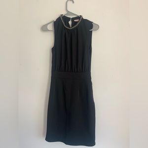 Black ONLY dress with decorative neckline